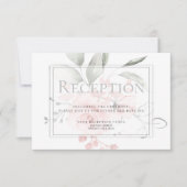 Ontvangst | Rozen van roze voorjaarsbieten Kaart (Voorkant)