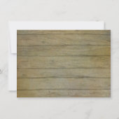 Ontvangst Rustisch land Mason Jar Blue Hydrangeas Kaart (Achterkant)