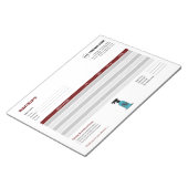 Ontvangst sjabloon notitieblok voor maatwerk onged (Schuin)