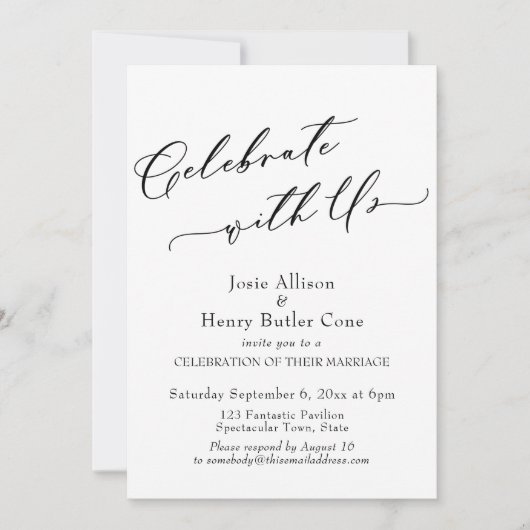 Ontvangst ter viering met ons Klaprozen Gouden con Kaart (Voorkant)