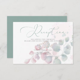 ONTVANGST | Trendy Waterverf Eucalyptus Foliage Kaart
