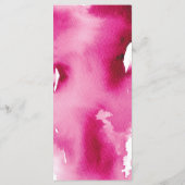 ONTVANGST TROUW MENU schattig marine roze aquarel (Achterkant)