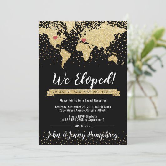 Ontvangst uitnodiging met kaart