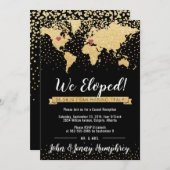 Ontvangst uitnodiging met kaart (Voorkant / Achterkant)