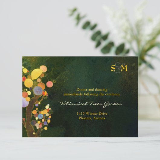 Ontvangst van bijtende bomen informatiekaartje (Staand voorkant)