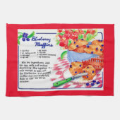 Ontvangst van blauwe bosbes theedoek (Horizontaal)