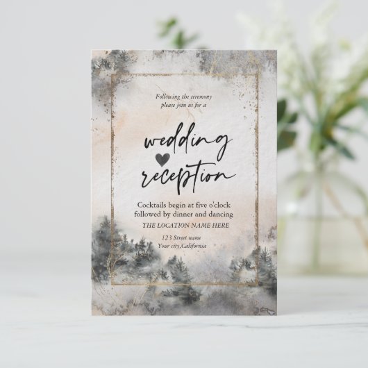 Ontvangst van bosboombossen kaart (Staand voorkant)