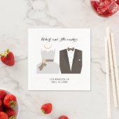 Ontvangst van bruid- en bruinkoolweddenschappen servet (Insitu)