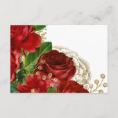 Ontvangst van bruidroodbruine en gouddurende wedde informatiekaartje (Achterkant)