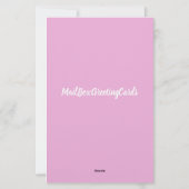 Ontvangst van bruiloft briefpapier (Achterkant)