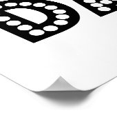 Ontvangst van bruiloft en dansen poster (Hoek)