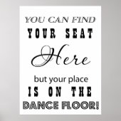 Ontvangst van bruiloft en dansen poster (Voorkant)