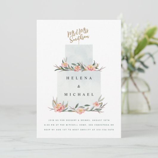 Ontvangst van bruiloft met bruiloft kaart (Staand voorkant)