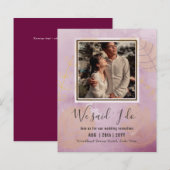 Ontvangst van BUDGET weddenschappen uitnodigen met (Voorkant / Achterkant)