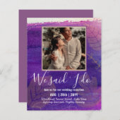 Ontvangst van BUDGET weddenschappen uitnodigen met (Voorkant / Achterkant)