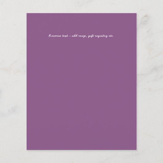 Ontvangst van BUDGET weddenschappen uitnodigen met (Achterkant)