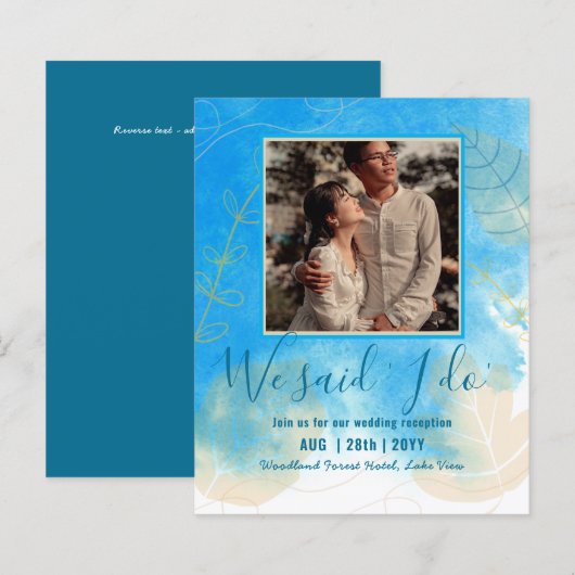 Ontvangst van BUDGET weddenschappen uitnodigen met (Voorkant / Achterkant)