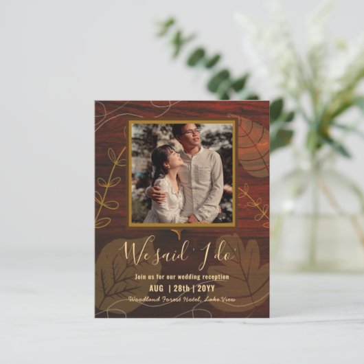 Ontvangst van BUDGET weddenschappen uitnodigen met (Staand voorkant)