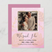 Ontvangst van BUDGET weddenschappen uitnodigen met (Voorkant / Achterkant)