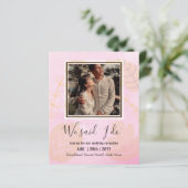 Ontvangst van BUDGET weddenschappen uitnodigen met (Staand voorkant)