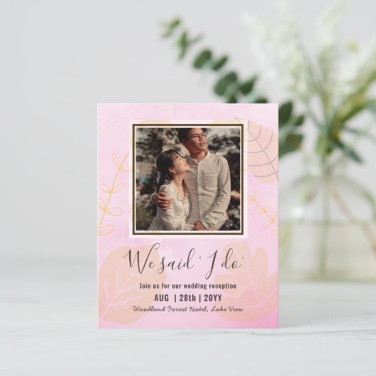 Ontvangst van BUDGET weddenschappen uitnodigen met (Staand voorkant)