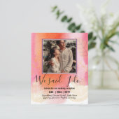 Ontvangst van BUDGET weddenschappen uitnodigen met (Staand voorkant)