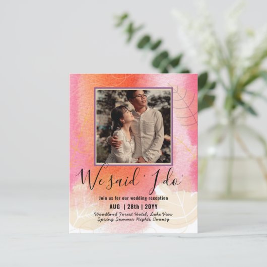 Ontvangst van BUDGET weddenschappen uitnodigen met (Staand voorkant)