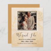 Ontvangst van BUDGET weddenschappen uitnodigen met (Voorkant / Achterkant)