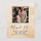 Ontvangst van BUDGET weddenschappen uitnodigen met (Voorkant)