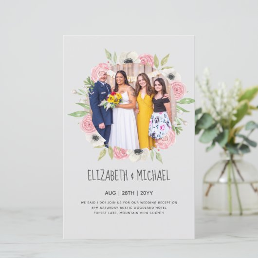 Ontvangst van budgettrends voor FOTO-bruiloft nodi (Staand voorkant)