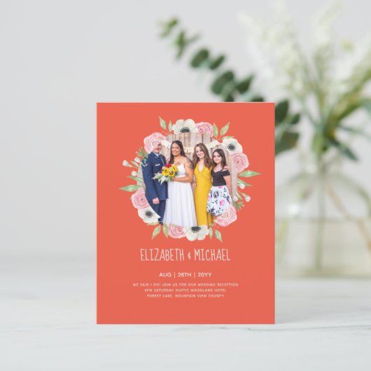 Ontvangst van budgettrends voor FOTO-bruiloft nodi (Staand voorkant)