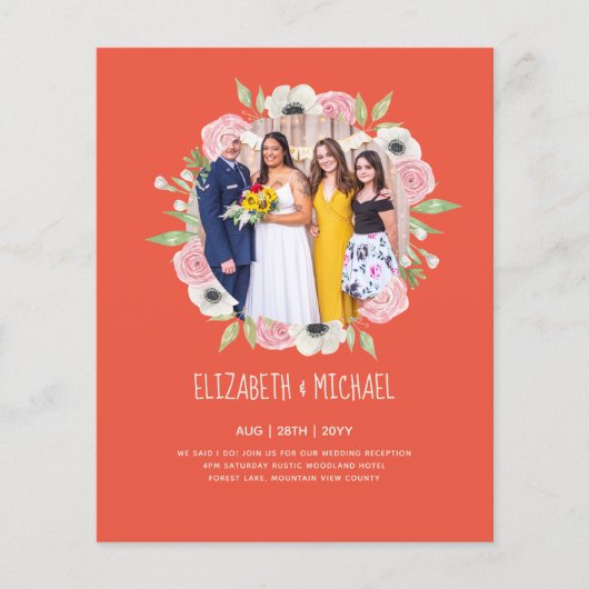 Ontvangst van budgettrends voor FOTO-bruiloft nodi (Voorkant)