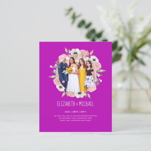 Ontvangst van budgettrends voor FOTO-bruiloft nodi (Staand voorkant)