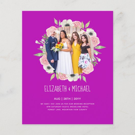 Ontvangst van budgettrends voor FOTO-bruiloft nodi (Voorkant)