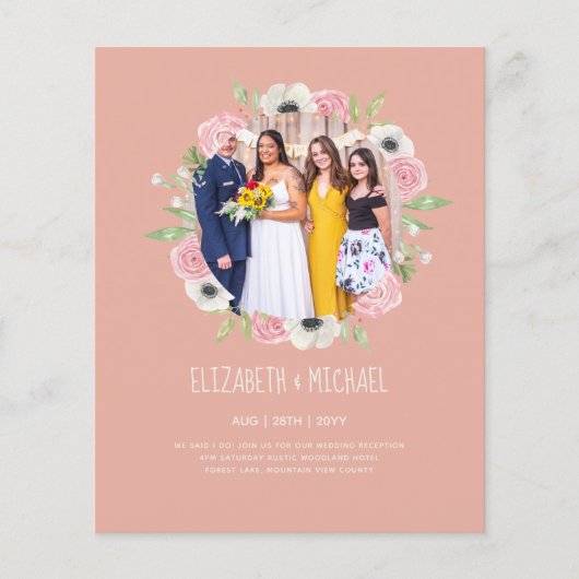 Ontvangst van budgettrends voor FOTO-bruiloft nodi (Voorkant)