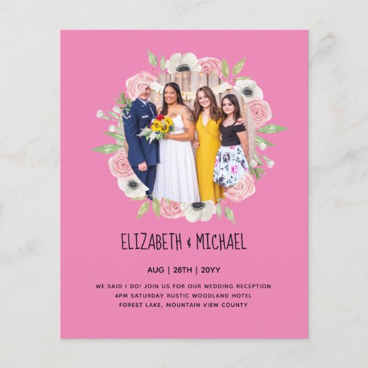 Ontvangst van budgettrends voor FOTO-bruiloft nodi (Voorkant)