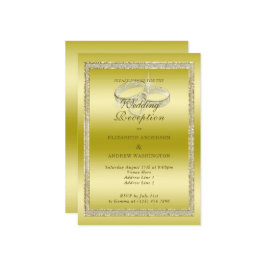 Ontvangst van Classy Gold- en ringweddenschappen Kaart