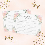 Ontvangst van de bruid tot champagne Floral Informatiekaartje<br><div class="desc">Al uw toekomstige partijgasten zullen door dit ontwerp worden beloond! Pas het aan je wensen aan.</div>