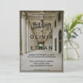 Ontvangst van de bruidshal in Elegant Weddenschap  Kaart (Staand voorkant)