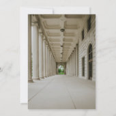 Ontvangst van de bruidshal in Elegant Weddenschap  Kaart (Achterkant)