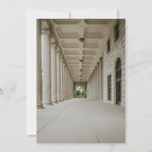 Ontvangst van de bruidshal in Elegant Weddenschap  Kaart (Achterkant)