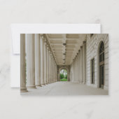 Ontvangst van de bruidshal in Elegant Wedding RSVP (Achterkant)