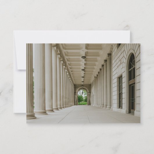 Ontvangst van de bruidshal in Elegant Wedding RSVP (Achterkant)