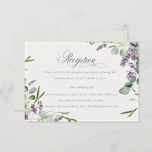 Ontvangst van de olievlek rond de Eucalyptus Informatiekaartje (Voorkant / Achterkant)