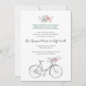 Ontvangst van een bloem-lentestuin-bruiloft kaart (Voorkant)