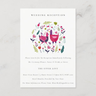 Ontvangst van flora en Boerderij van flora en faun Informatiekaartje