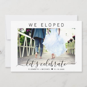Ontvangst van fotoweddenschappen op Elopement Kaart
