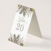 Ontvangst van gevlekte botanische kruiden kaart (Achterkant)