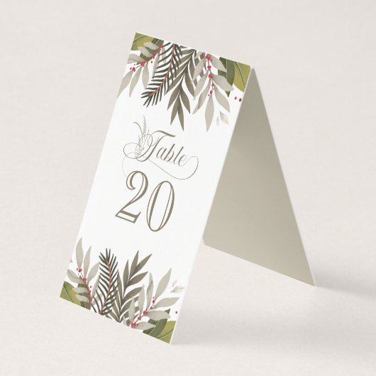 Ontvangst van gevlekte botanische kruiden kaart (Achterkant)