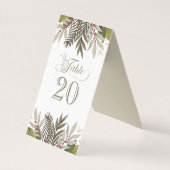 Ontvangst van gevlekte botanische kruiden kaart (Voorkant)